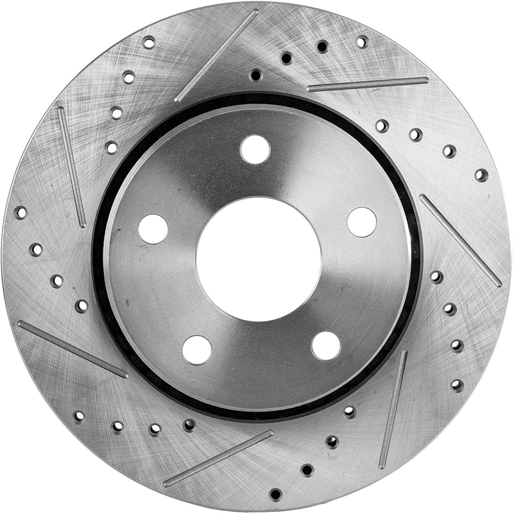Front & Rear Brake Disc Rotors for Jeep Wrangler JK (2018)