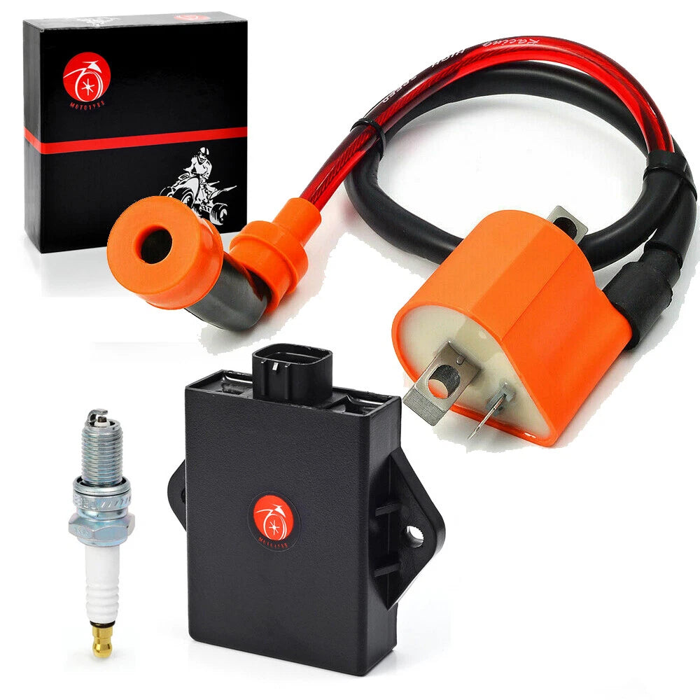 Ignition Coil Spark Plug for Suzuki Quadrunner 250 (2002-2006)