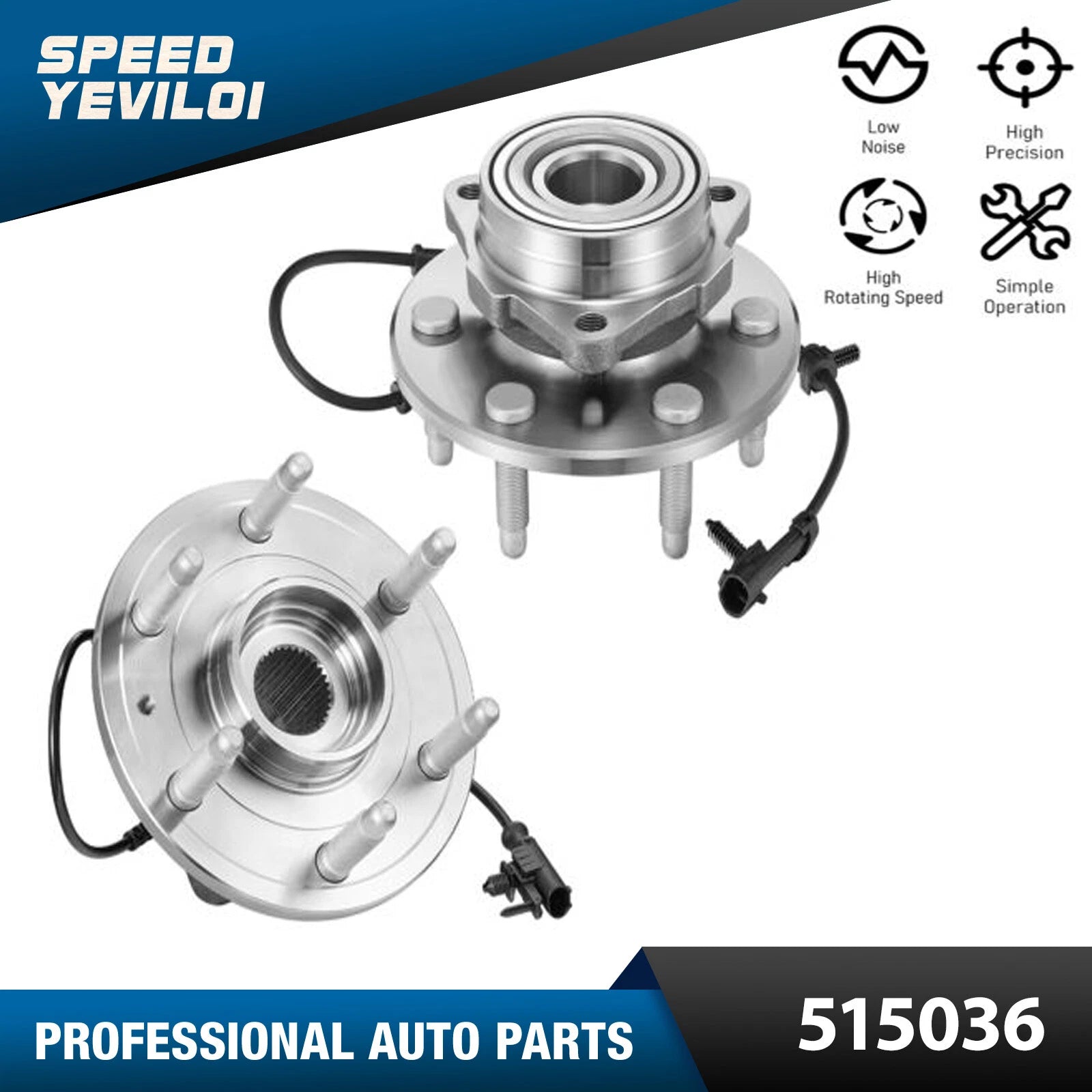 Front Wheel Bearings Hub for GMC Sierra Silverado Express 1500 (1999–2006)