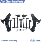 Set of 12 Control Arm Ball Joint Tie Rod Kit for Toyota Camry (2007–2011)