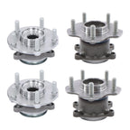 Set of 4 Wheel Hub Bearings for Nissan Rogue (2008–2013) RH LH AWD 2.5L L4
