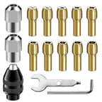 15pcs Electric Drill Bit Collet Set for Rotary Tool Accessories