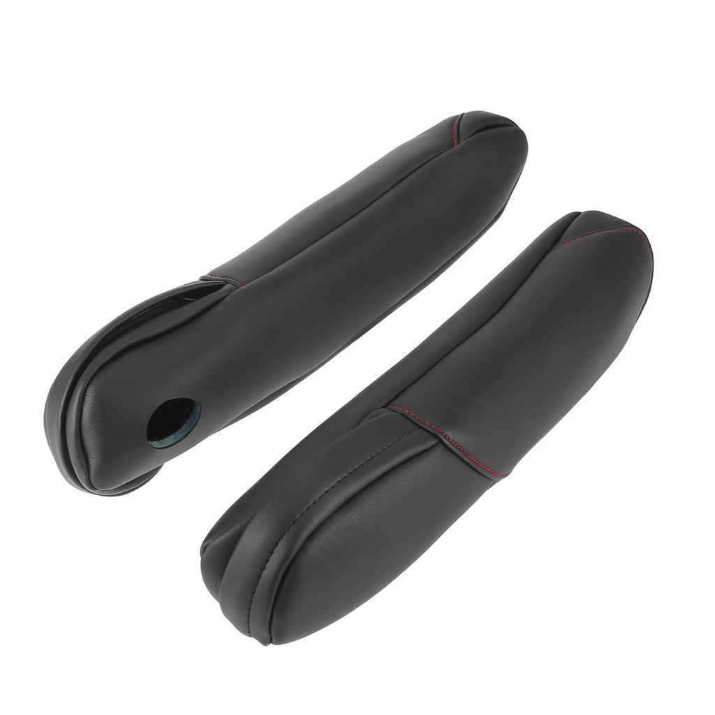 Pair Front Seat Armrest Covers for Honda CR-V (2010–2011) Black Red Line