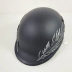 Swarovski Crystal Half Helmet for Motorcycle (DOT Approved, Low Profile)