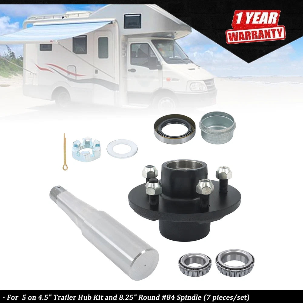 Set of 7 Wheel Hub Kit for 5 x 4.5" Spindle