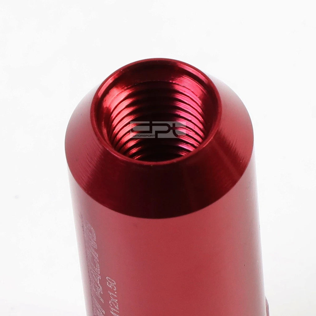 20PCS M12 X 1.5 Extended Aluminum Wheel Acorn Tuner Lug Nuts Red