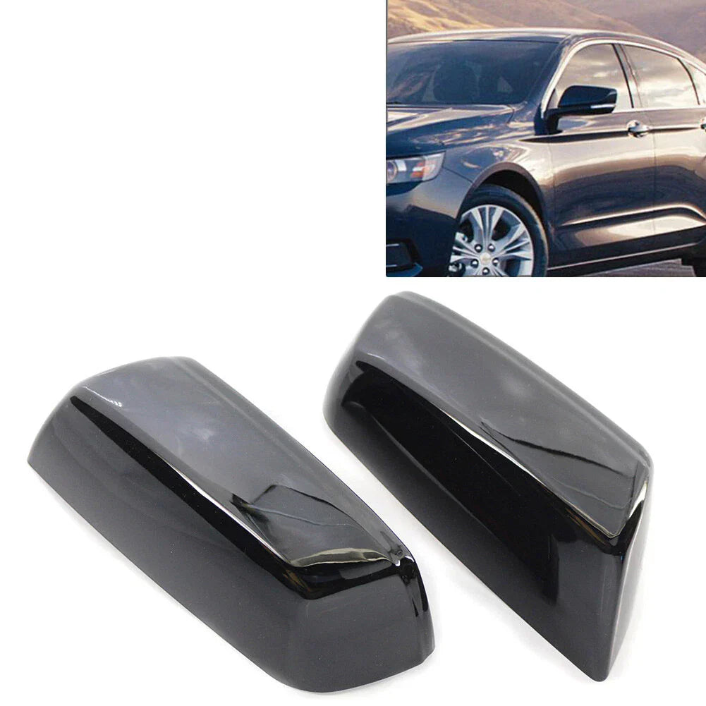 Gloss Black Mirror Covers for Chevrolet Impala (2014-2020)