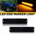 2X LED Side Marker Lights for Jeep Wrangler YJ (1987–1995) Amber Yellow