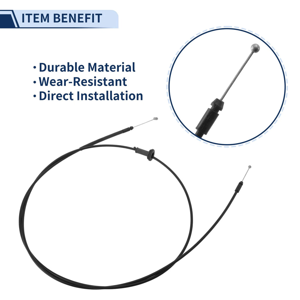 Hood Latch Release Cable for Hyundai Sonata (1999–2001) No. 81190-38000