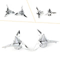 Chrome Spun Blade Front Axle Cap Nut Cover for Harley Softail Touring
