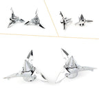 Chrome Spun Blade Front Axle Cap Nut Cover for Harley Softail Touring