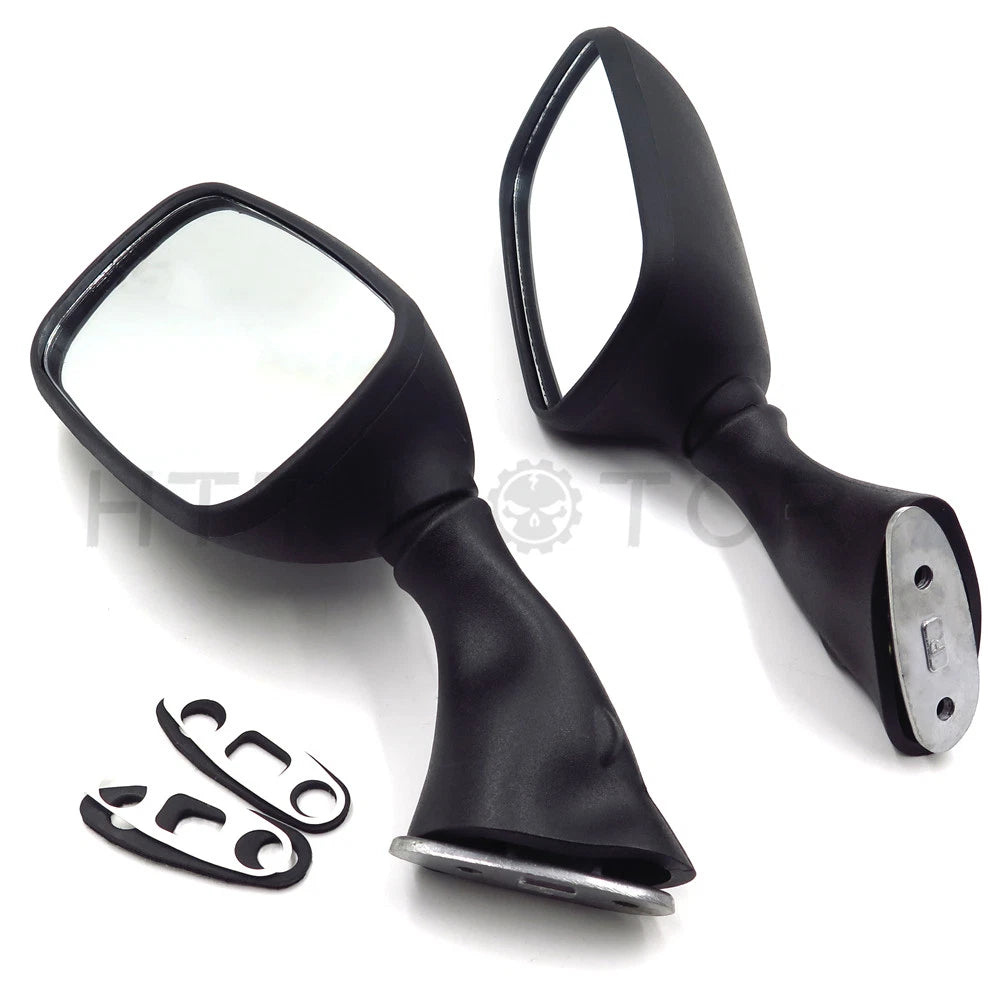 Black Side Rear View Mirrors for Suzuki GSX1300R Hayabusa GSXR1000 GSX-R750 (2000–2023)