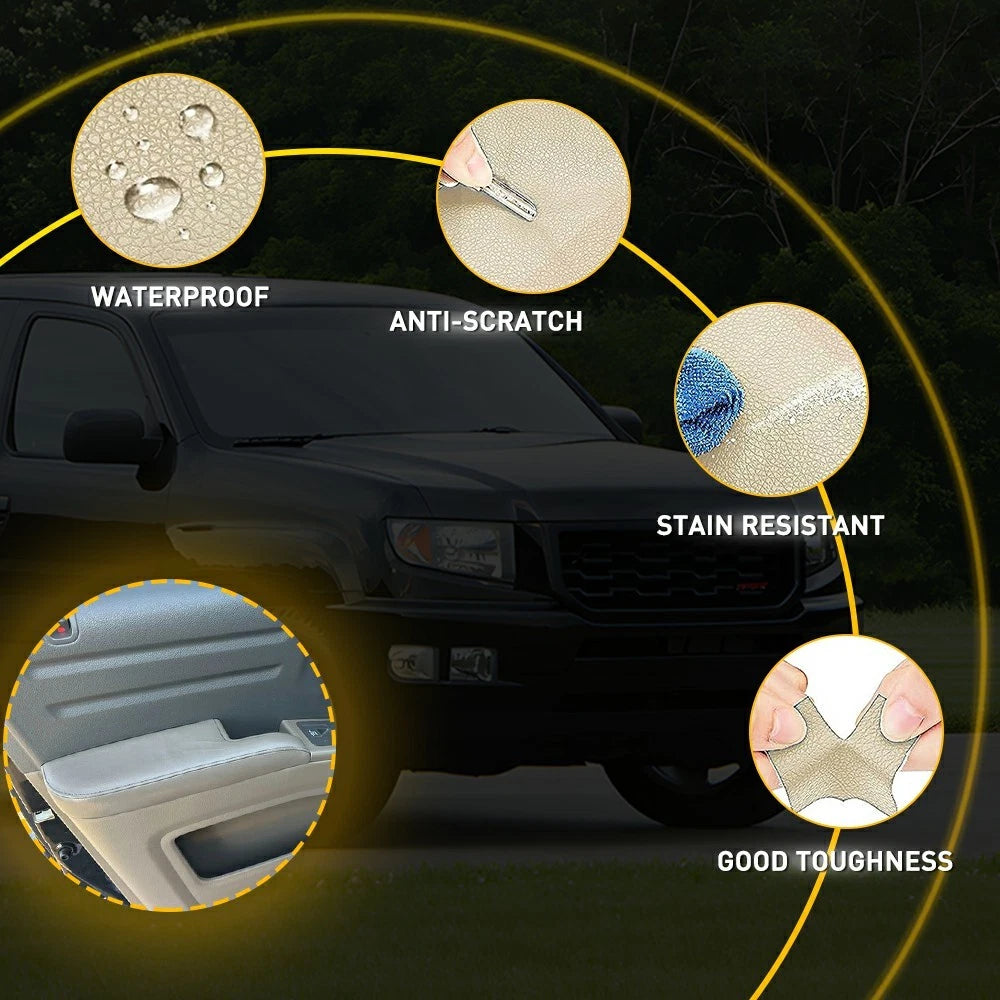 2X Door Armrest Cover Leather Beige for Honda Ridgeline (2006–2014) EPY
