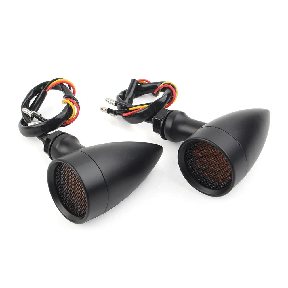 2X Amber LED Turn Signal Blinker Indicator Light for Harley Honda