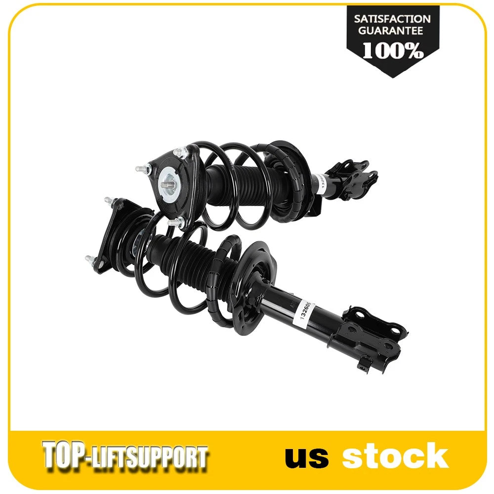 Set of 2 Complete Strut Shock Spring Assemblies for Kia Forte (2014–2018)