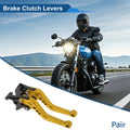 Adjustable Short Brake Clutch Levers for Suzuki GSR750/GSX-S750 (2011–2021) Gold Tone