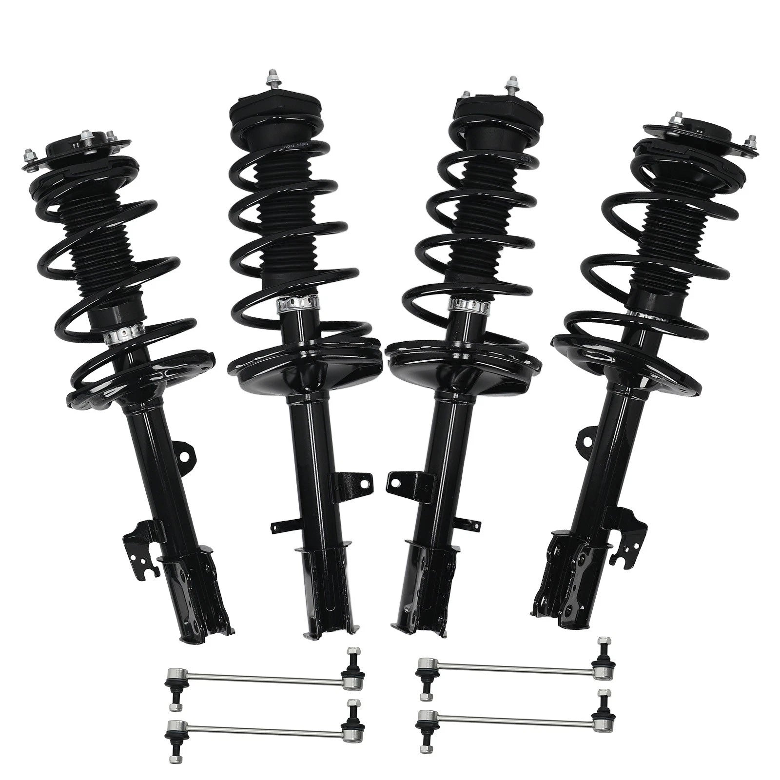 8pc Strut w/ Coil Spring Sway Bar for Toyota Highlander (2010–2011)
