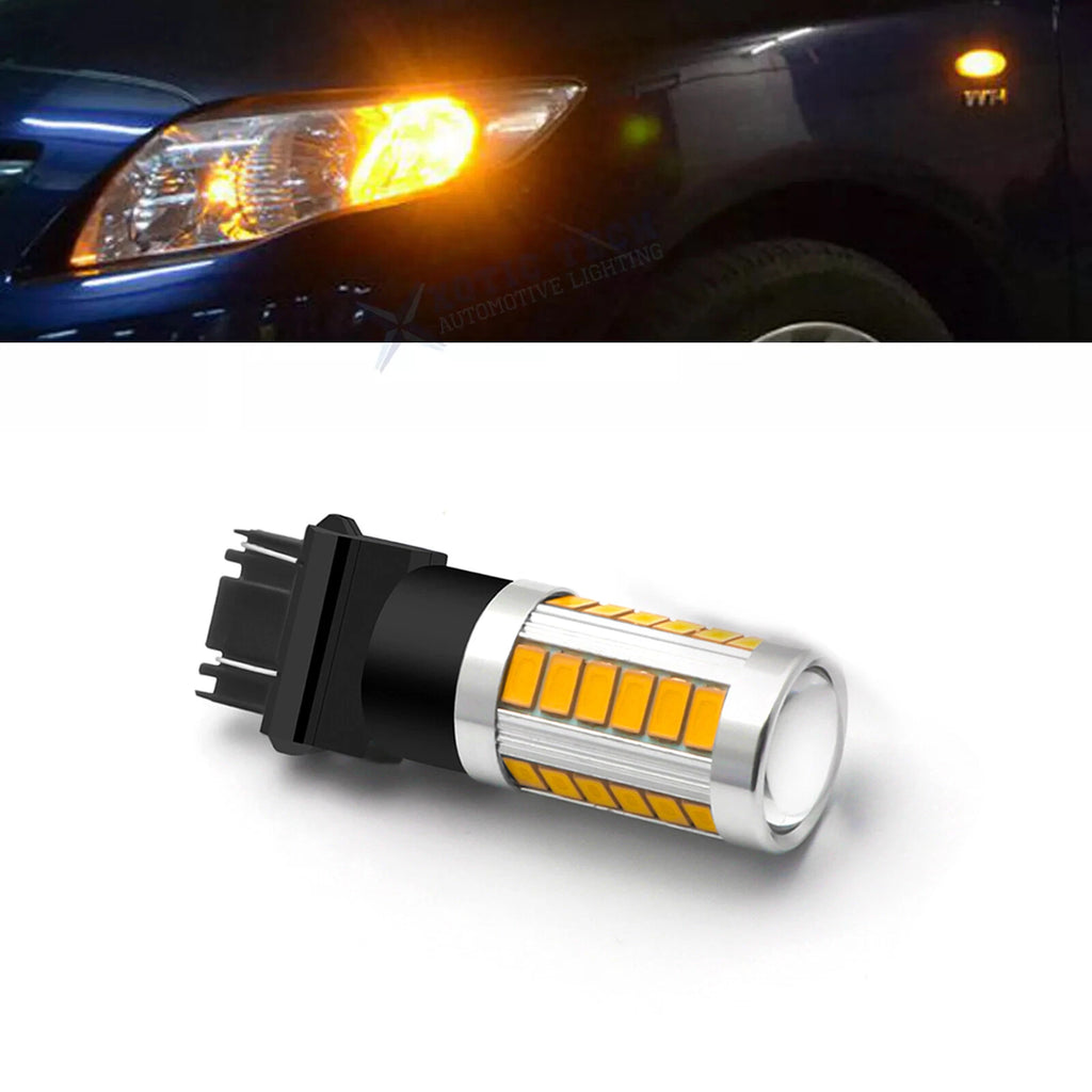 LED Turn Signal Parking Light Bulb Replacement for 3000K Bright Amber (1PC)