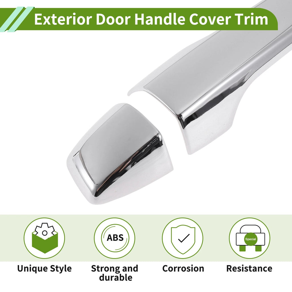 Exterior Door Handle Cover Trim for Mitsubishi Outlander (2022–2025) Silver Tone