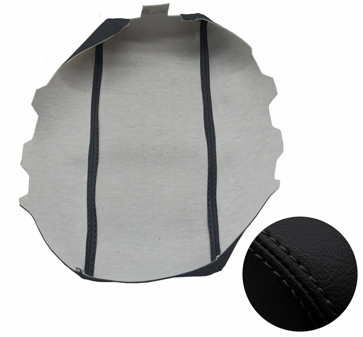 Leather Console Lid Armrest Cover for Hyundai Elantra (2017–2020) Black