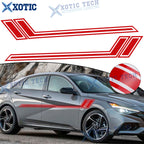 Side Body Skirt Gloss Red for Hyundai Elantra Veloster (2011–2023)