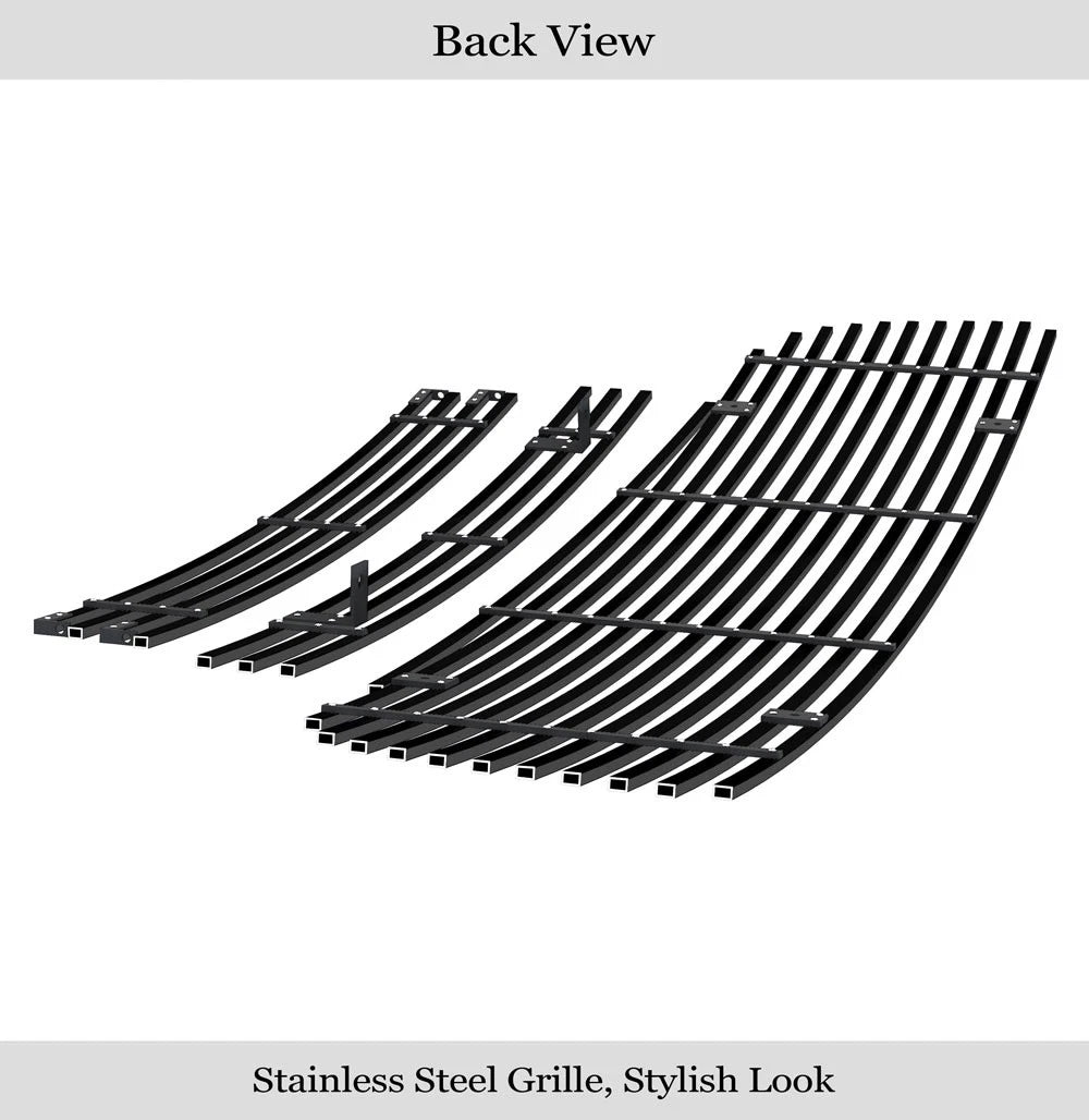 Stainless Black Billet Grille Combo for GMC Sierra 1500/2500/3500 (2003-2006)