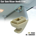 2X Beige Plastic Visor Hook Clip Bracket Retainer 15882854 for Chevy GMC 