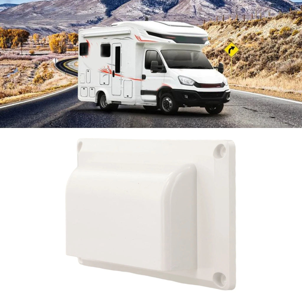 White ABS RV Side Vent Cover for Trailer Boat Yacht