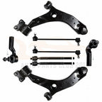 Set of 8 Front Lower Control Arms Tie Rod Ends Sway Bar Links for Mazda 3 & 5