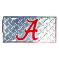 Alabama "A" Embossed Metal License Plate for NCAA Roll Crimson Tide (N/A)