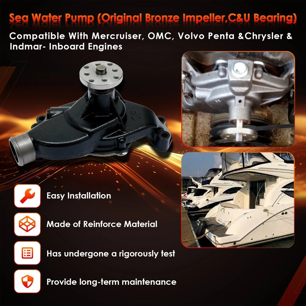 Sea Water Pump for Mercruiser OMC Stern Drive 4.3L 5.0L