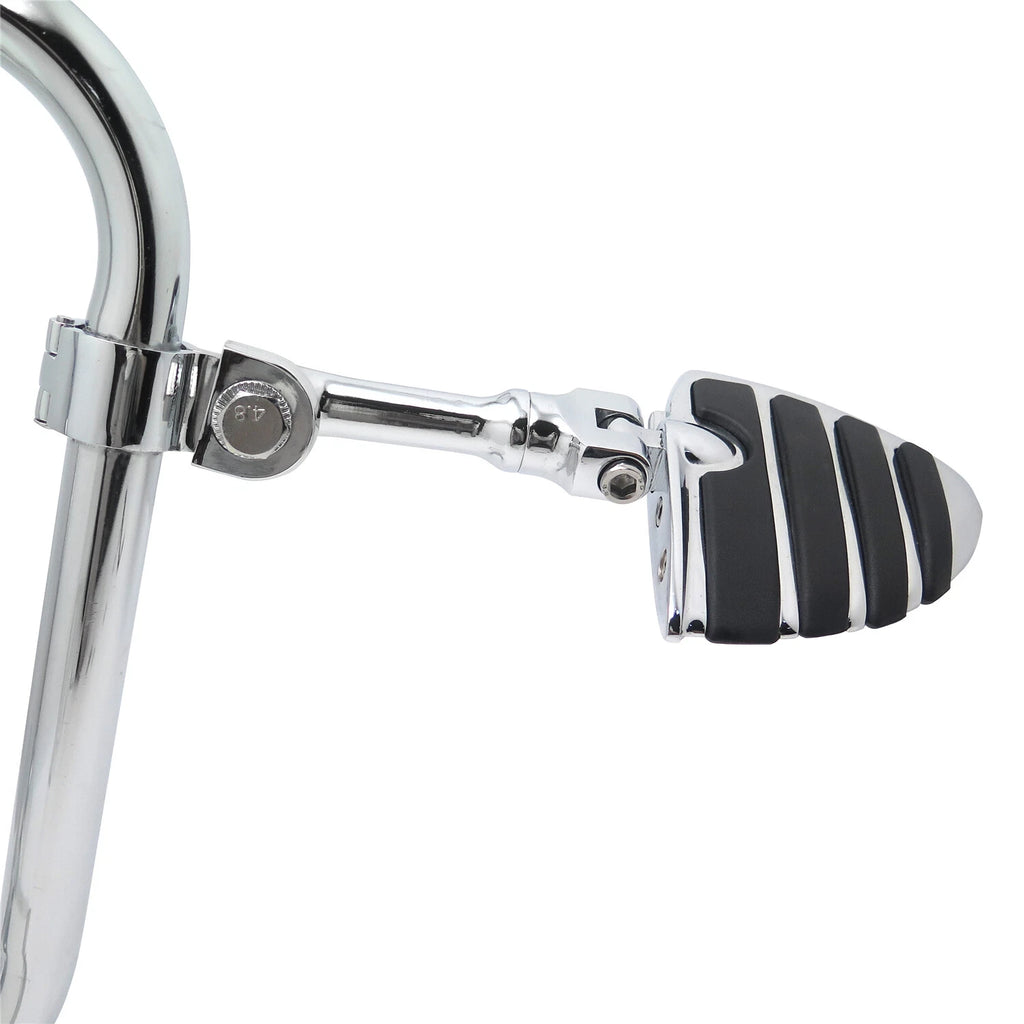 Mini Wing 4.5" Footpegs Footrest Mount Kit for Harley (1.25" Highway Engine Guard)
