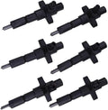 6X Fuel Injector 9430611425 1-15300250-2 for Isuzu 6BD1 (EX120-2, EX200-2)