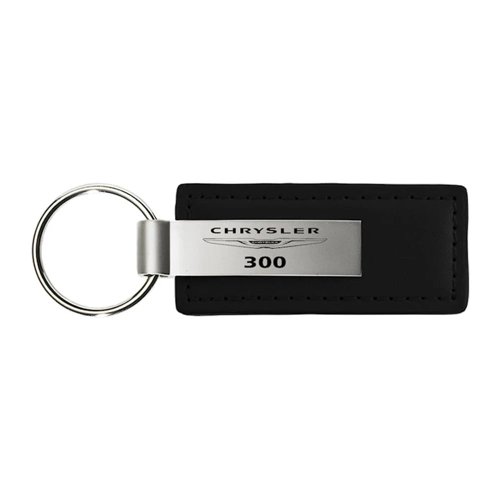 Black Leather Keychain - Officially Licensed for Chrysler 300