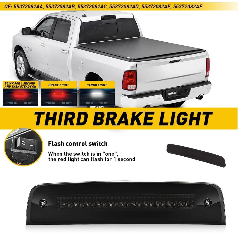 Smoked LED 3rd Brake Light for Dodge Ram 1500 2500 3500 (2009–2018)