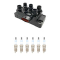 Set of 6 Hitachi Ignition Coils & Bosch Double Platinum Spark Plugs for Ranger V6