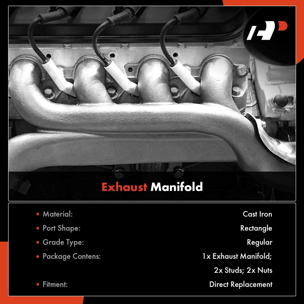 Rear Exhaust Manifold for Ford F-150 F-250 F-350 E-150 E-350 (1990–1996)