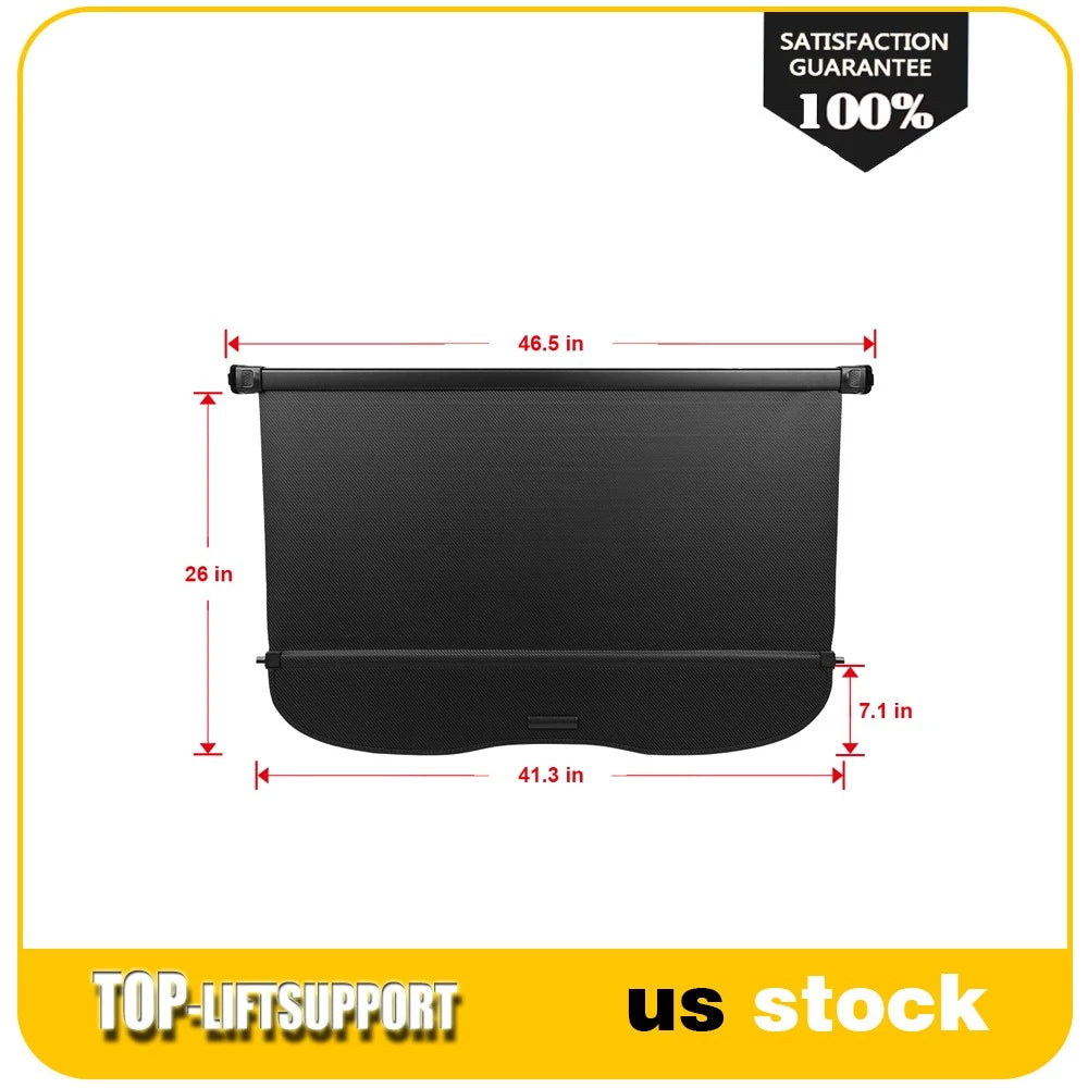 Carbon Fiber Rear Cargo Security Trunk Cover for Ford Escape (2013–2019)