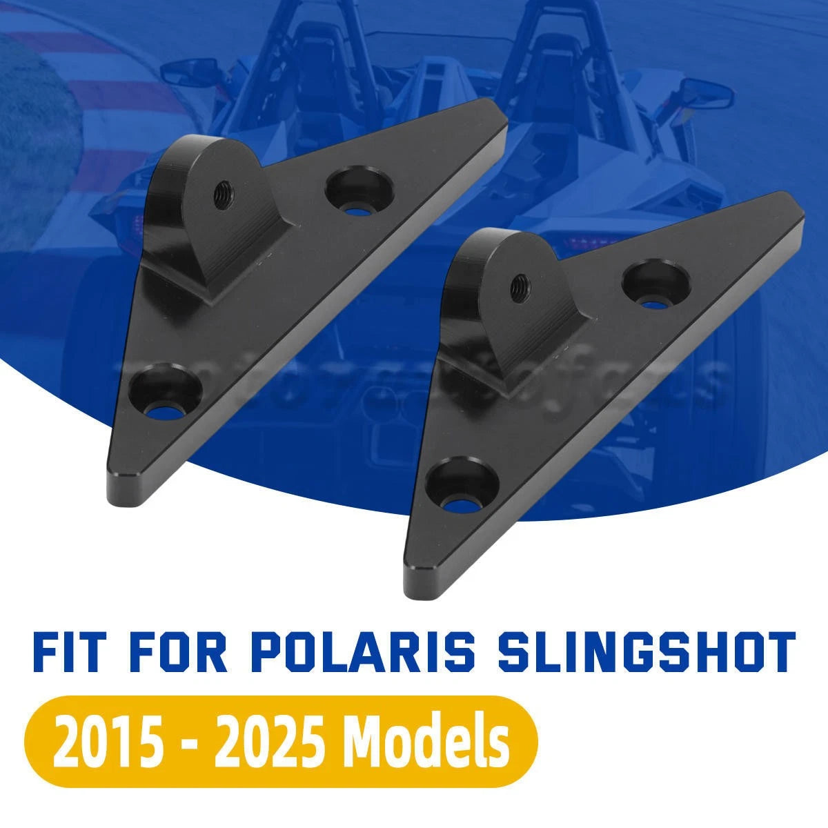 Set of 2 Side Mirror Mounting Brackets for Polaris Slingshot (2015–2025)