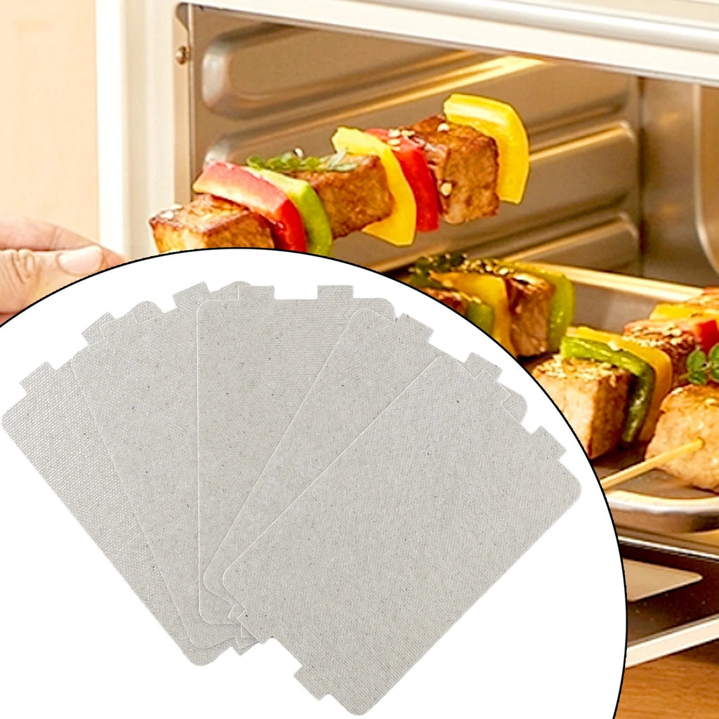 5pcs Mica Plate Cover Guide for Microwave Oven (11.6 x 6.5cm)
