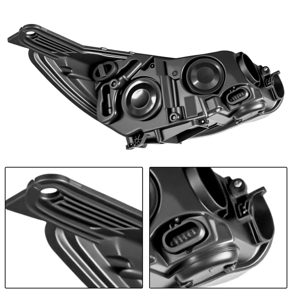 Set of 2 Chrome Headlights for Ford Focus Sedan Hatchback (2012–2014)