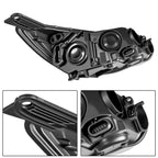 Set of 2 Chrome Headlights for Ford Focus Sedan Hatchback (2012–2014)