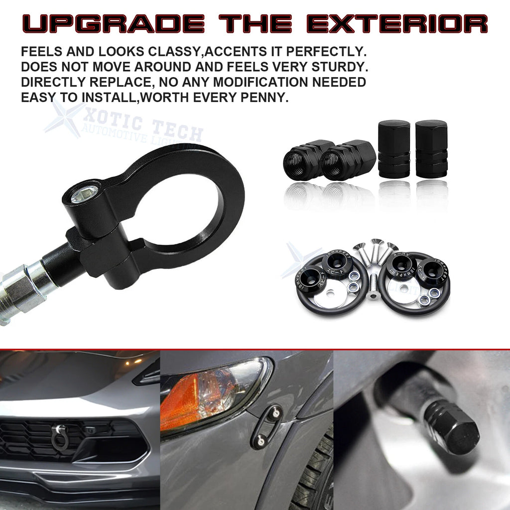 Towing Hook, Tire Valve Stem Caps & Quick Release Fasteners for Mazda 3/6 (2014-2018)