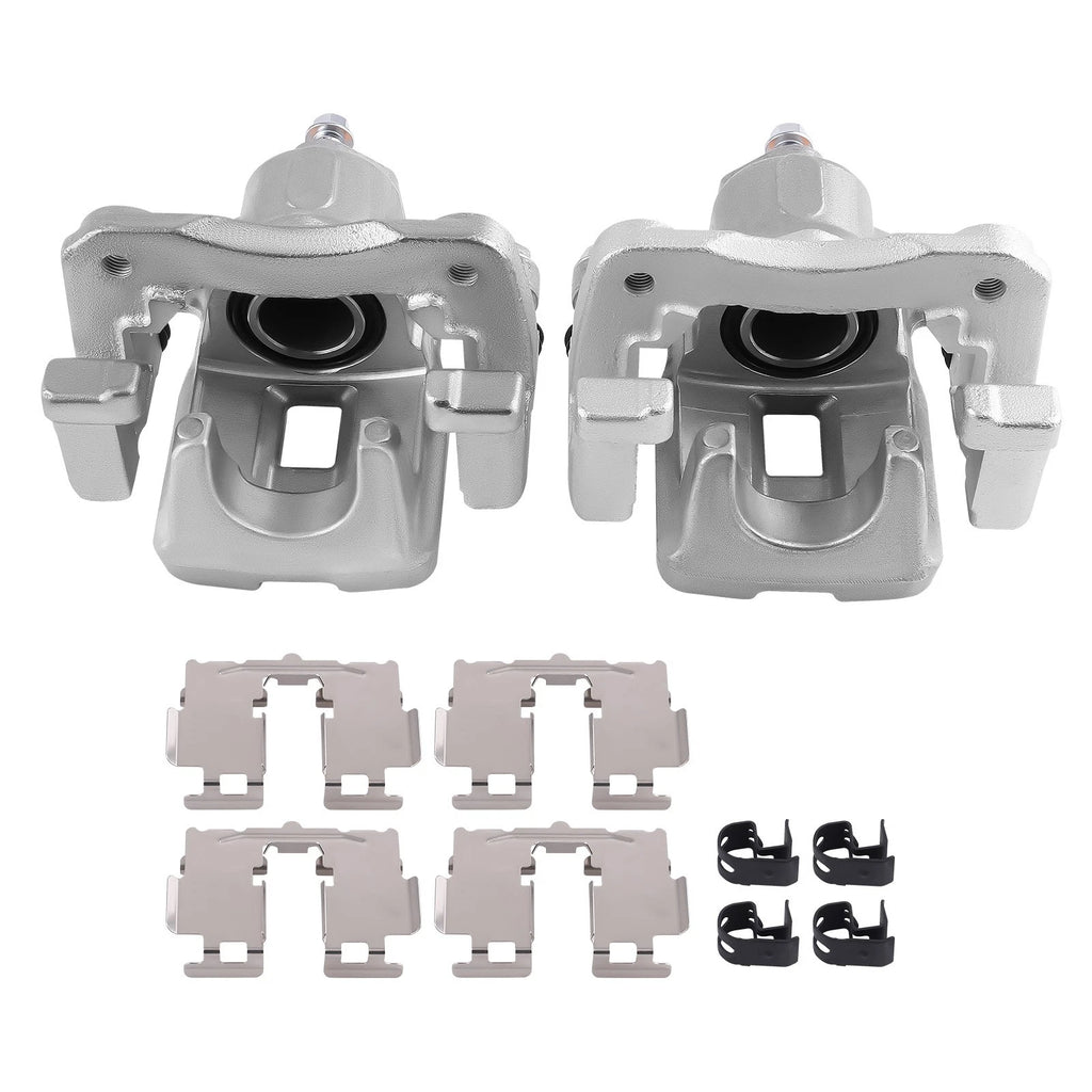Pair Rear Brake Caliper w/Bracket for Toyota Camry, Lexus ES350 (2007–2011)