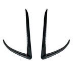 Adhesive Front Bumper Side C Canards Covers Trims for Tesla Model 3 (2017-2023)