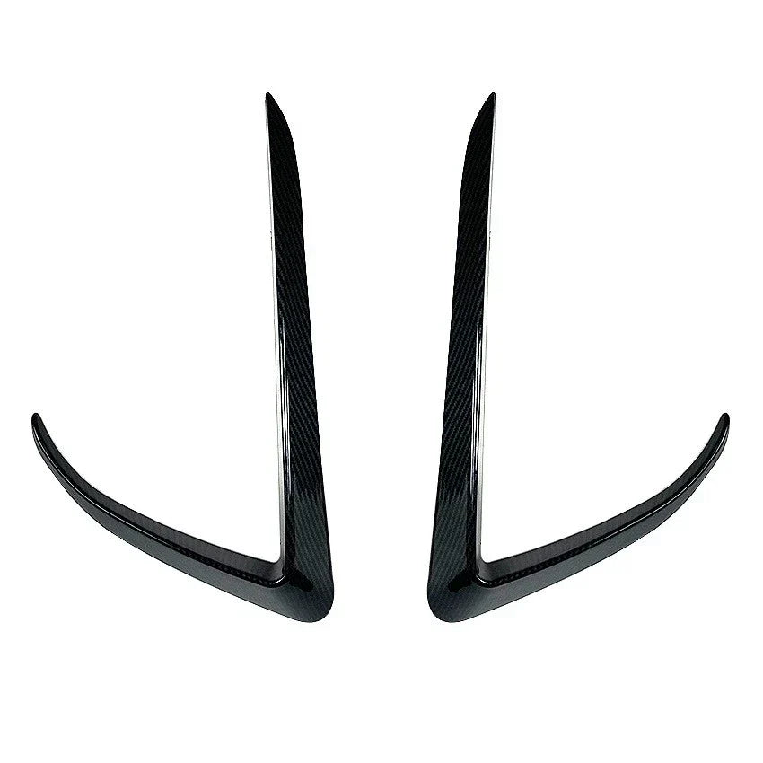Adhesive Front Bumper Side C Canards Covers Trims for Tesla Model 3 (2017-2023)