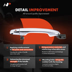 Chrome Exterior Door Handle w/ Keyhole for Honda Civic CR-V