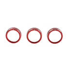 Red Center Console AC Switch Control Knob Ring for Kia Cerato K3 Forte (2017-2018)