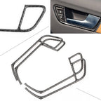Set of 4 Carbon Fiber Door Handle Panel Trim for Audi A4 B8 (2009–2016)