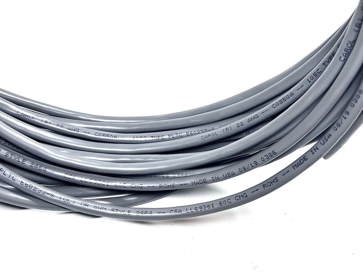 Shielded PLTC Cable 22 AWG for Various Applications (50Ft) E60233-S, C0550A